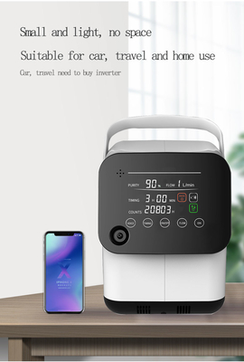 غلیظ کننده اکسیژن خانگی صفحه نمایش بزرگ LED قابل تنظیم 1 - 7 لیتر خلوص بالا