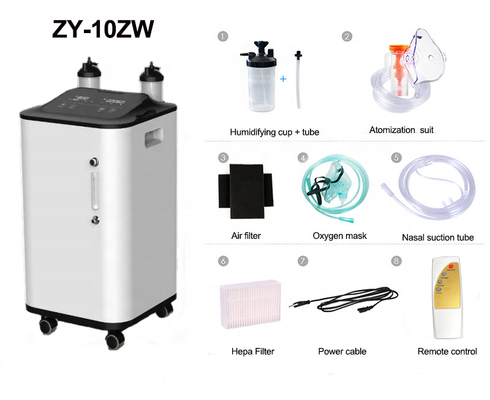 دستگاه اکسیژن ساز پزشکی قابل حمل Amonoy 10 L O2 برای خانه